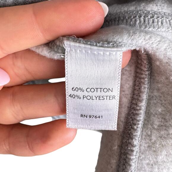 J. Jill Pure Jill Gray Collarless Layering Business Casual Warm Sweatshirt Vest - Picture 10 of 11